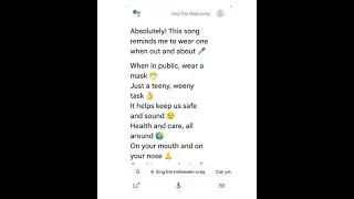 Google sang a mask song  for everyone to protect themselves from the Corona virus