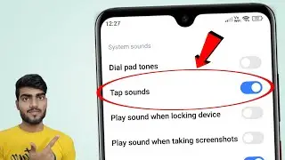 Screen Touch Sound | Tap Sound Setting | Turn Off Tap Sound in Redmi Android