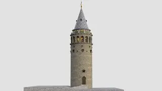 Galata Tower Blender 2.8 Modeling