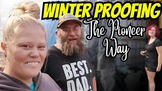 Winter Proofing the Pioneer Way: Off-Grid Survival Hacks #offgrid #sustainableliving #couplebuilds