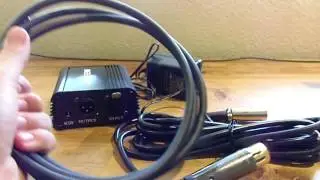 Unboxing a Neewer 48v Phantom Power Amplifier for a condenser microphone