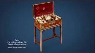 Odiot French Empire Silver Gilt Traveling Dressing Case | M.S. Rau