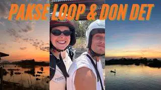 Driving the Pakse loop, seeing the waterfalls & coffee plantation & exploring Don Det! Travel vlog!!