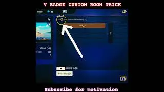 How to make v badge logo custom room # v badge Wala custom room Kase banae #freefire#vbadgetrick