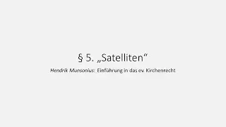 Kirchenrecht 05: 