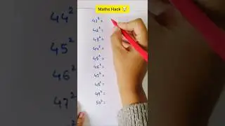 Easy Squaring Trick 🤯 #mathstricks #mathmadeeasy  #mentalmath #shorts #education #square #trending
