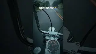 Rainy days on softails...did i almost get hit? #viral #motovlog #pov #shorts #reels #harleydavidson