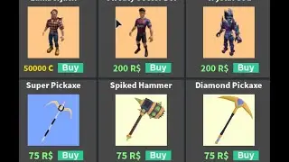 STRUCID NEW ITEM SHOP! NEW LUMBERJACK SKIN FOR COINS! NEW EMOTE FOR COIN! DIAMOND PICKAXE SHOWCASE!