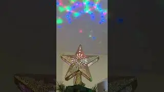 The star on our Christmas tree is beautiful