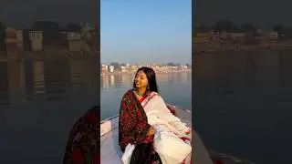 GRWM at Varanasi ✨ I did Photoshoot on boat at Sunset ☀️