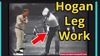 Ben Hogan AMAZING LEG WORK! Dragging | Driving the the right Hip Up! #champion #hogan #power