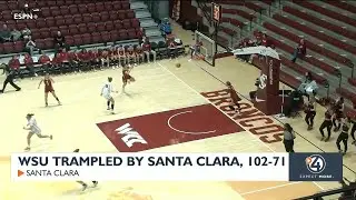 WSU trampled by Santa Clara, 102-71