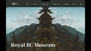 Royal BC Museum Website Re-design Interaction Demo