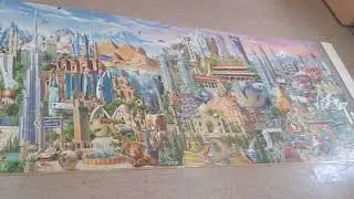 Jak powiesić puzzle o dużej elementacji ? How to hang on the wall mega puzzles. Montage Educa 48000.