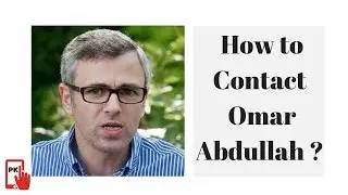 Omar Abdullah Contact Details, Residence Address, Phone Number, Email ID