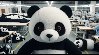 Inside a Panda Plush Toy Factory | How Stuffed Panda Toys Are Made (Full Process)