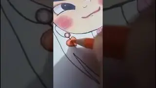 Trying Happy Charms Art but with pencil colours