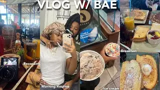 VLOG | Проведите день со мной и моим парнем (утренняя рутина, завтрак, жизнь с собакой и многое д...