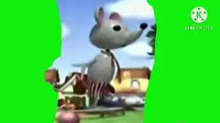 A giant mouse is walking, footage of it catching up