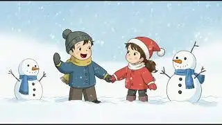 Tiny Hands, Big Smiles ❄️🧒🧒/Cutest Snow Story Ever ☃️🤍 ..