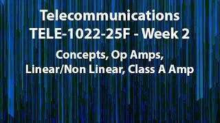 TELE 1022 25F Week 2