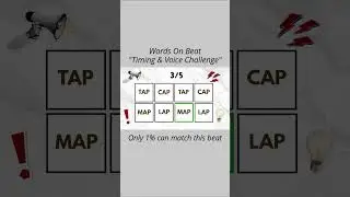 Words on Beat 🎧 | Timing & Voice Challenge #shorts #entertainment