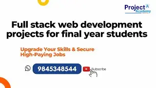 Full stack web development projects for final year or job seekers 23