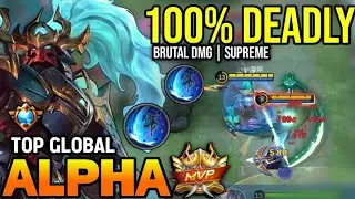 ALPHA BEST BUILD 2023 | TOP GLOBAL ALPHA GAMEPLAY | MOBILE LEGENDS✓