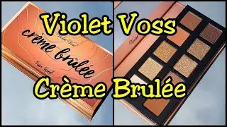 Swatches of the Violet Voss Creme Brulee Eyeshadow Palette