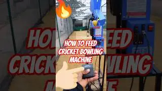 HOW To USE Cricket Bowling Machine manual Feeding🔥| Cricket Practice🔥#cricket #shorts #youtubeshorts