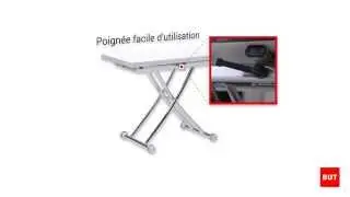 Table basse relevable et extensible blanche RECTO - BUT
