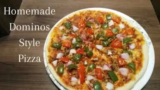 Homemade Pizza Recipe/Homemade Dominos Style Pizza Recipe