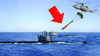 Terrifying Moment! Sikorsky CH-148 Cyclone Helicopter Drops Torpedo in Seconds
