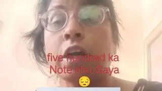 Five hundred ka note kho Gaya 🥺#min#vlog # prblm 