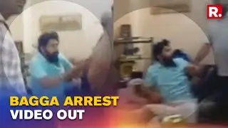 WATCH: Visuals of Punjab Police forcefully dragging & arresting BJP's Tajinder Pal Bagga accessed