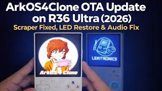 ArkOS4Clone OTA Update on R36 Ultra (2026): Scraper Fixed, LED Restore & Audio Fix!
