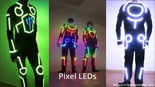 A Guided Tour Of LED Flyboard Suit | Light up skydiving | Cliff diving | Winter sport wear