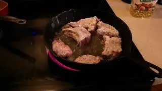 Cooking Wild Hog Sausage and Pork Chops