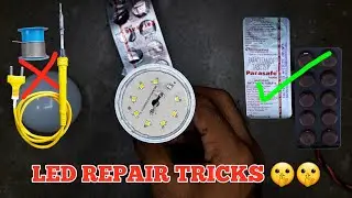 without soldering iron led bulb repair tricks @papuexp