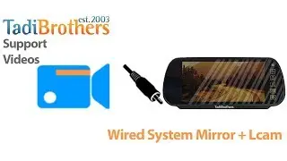 Wiring a backup camera to a monitor with a harness Mirror and Dash mount style