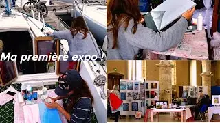 Ma vie en voilier ⛵ et ma première expo ! 😍 Studio Vlog Artiste peintre 🎨 Vivre et travailler à bord