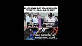 ICC New Rules 🔥#icc #cricket #rules #study #motivation #viratkohli