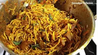 HOW TO MAKE NIGERIAN PALMOIL SPAGHETTI JOLLOF// FINGER LICKING DELICIOUS NATIVE SPAGHETTI