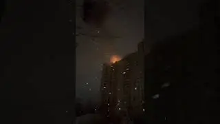 BREAKING:Russian suicide drones are hitting high-rise apartment building in Kyiv