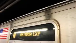 MTA NYC Subway : Astoria - bound R160B Siemens (N) Train at Court Street (Weekend)
