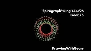 Spirograph Ring 144:96 18 Gears size 24 thru 84
