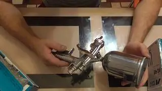 Anest Iwata W-101 ОБЗОР КРАСКОПУЛЬТА, РАСПАКОВКА, ПЕРВЫЕ ВПЕЧАТЛЕНИЯ!