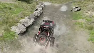 BeamNG, Gavril rock racer in a stream
