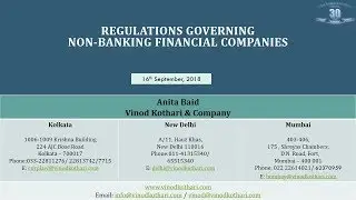 Lecture 5 | Regulations Governing NBFCs | Power of 30 | Vinod Kothari & Company