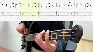 Coldplay  - Paradise [Bass cover] (+Tab)